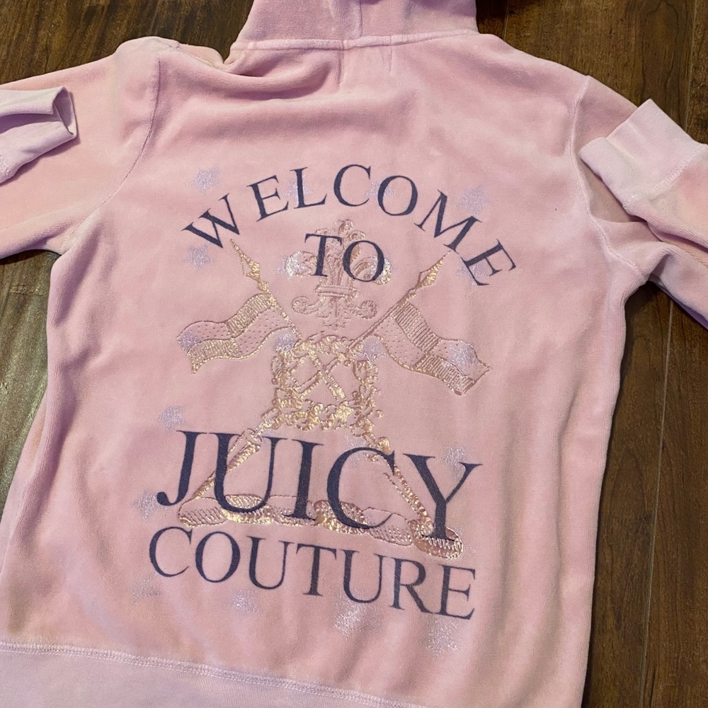 light baby pink juicy couture jacket
